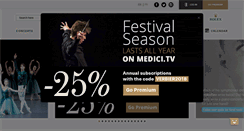 Desktop Screenshot of medici.tv